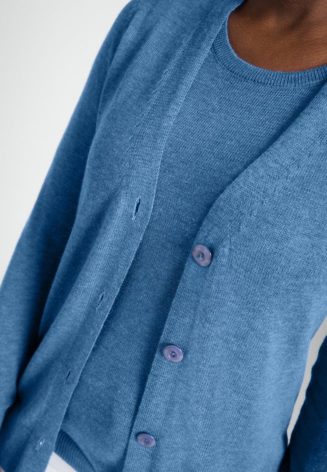 Button Front Cashmere Cardigan image number 3
