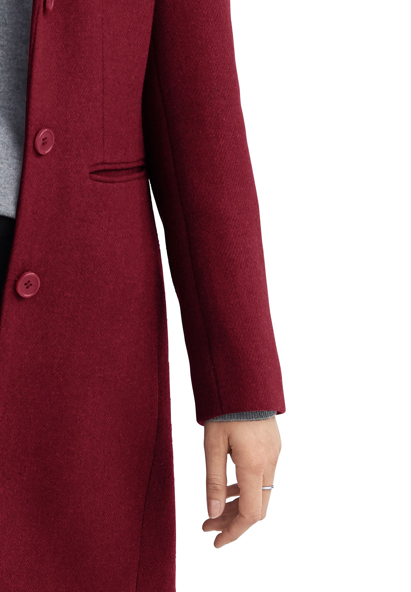 Classic Wool-Blend Coat image number 4