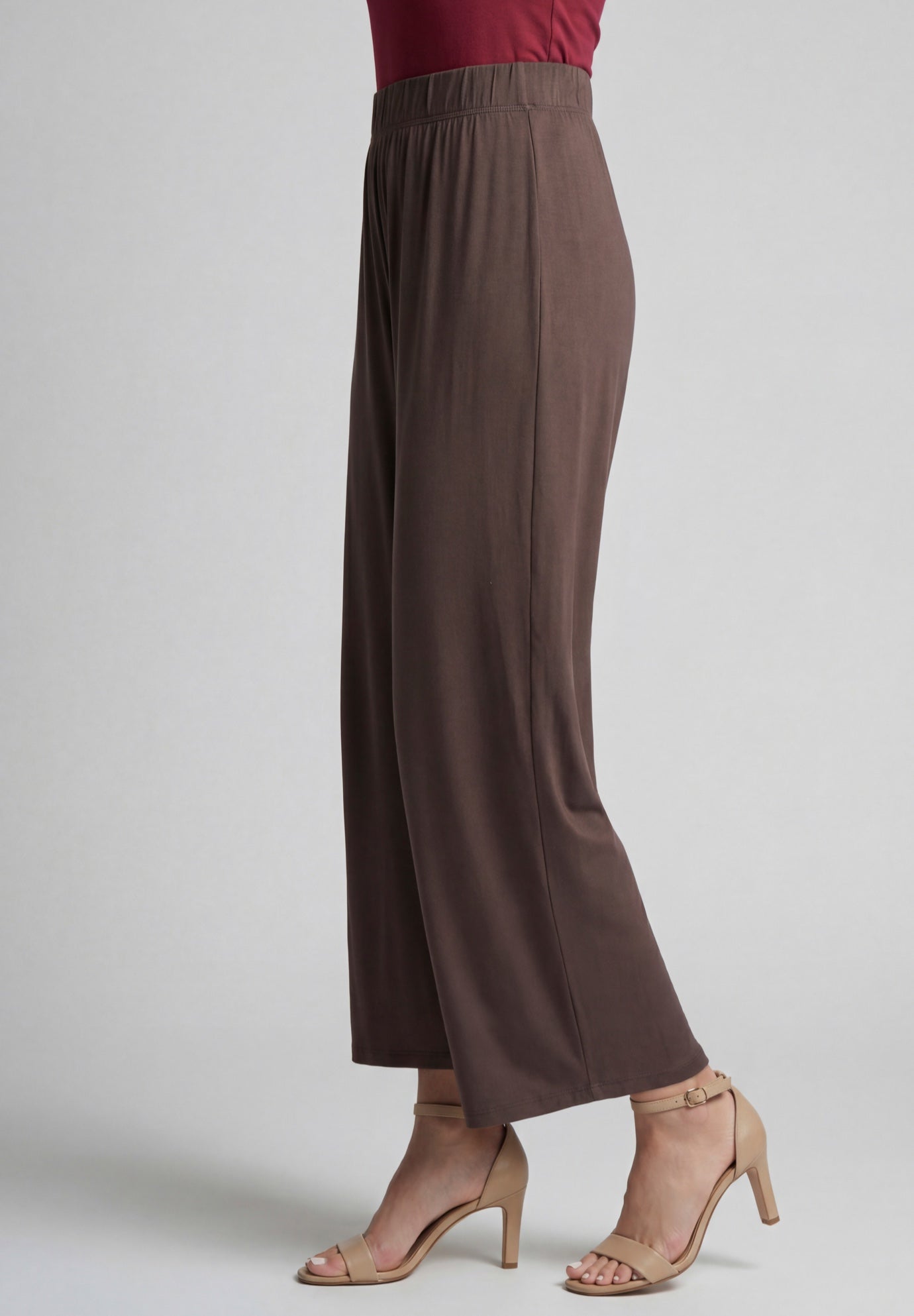 Everyday Stretch Knit Wide Leg Pant image number 1