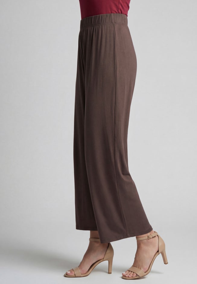 Everyday Stretch Knit Wide Leg Pant image number 1