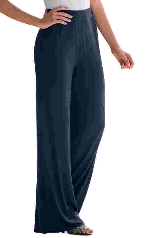 Everyday Stretch Knit Wide Leg Pant image number 3