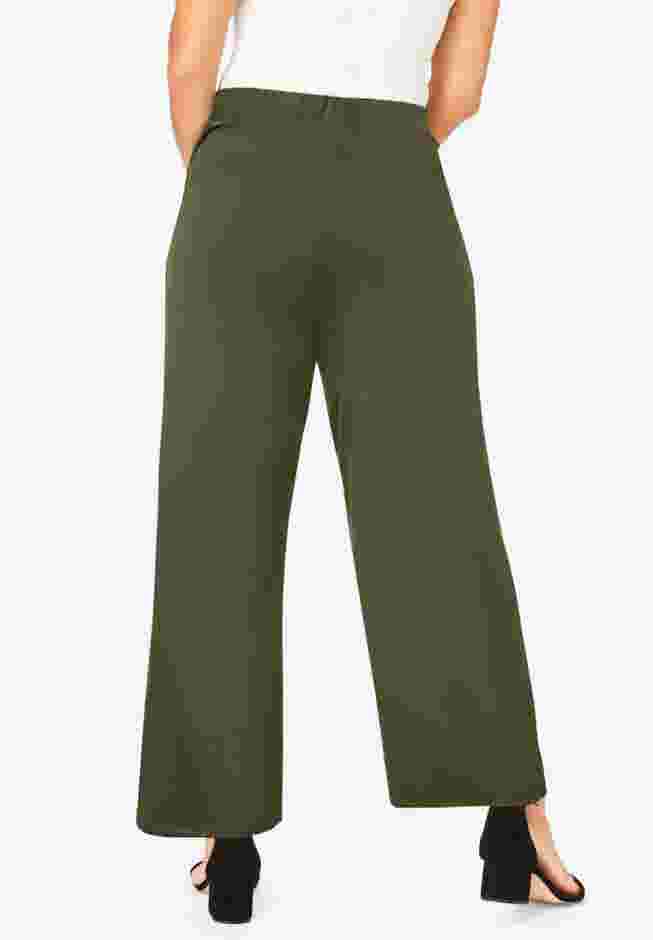Everyday Stretch Knit Wide Leg Pant image number 1