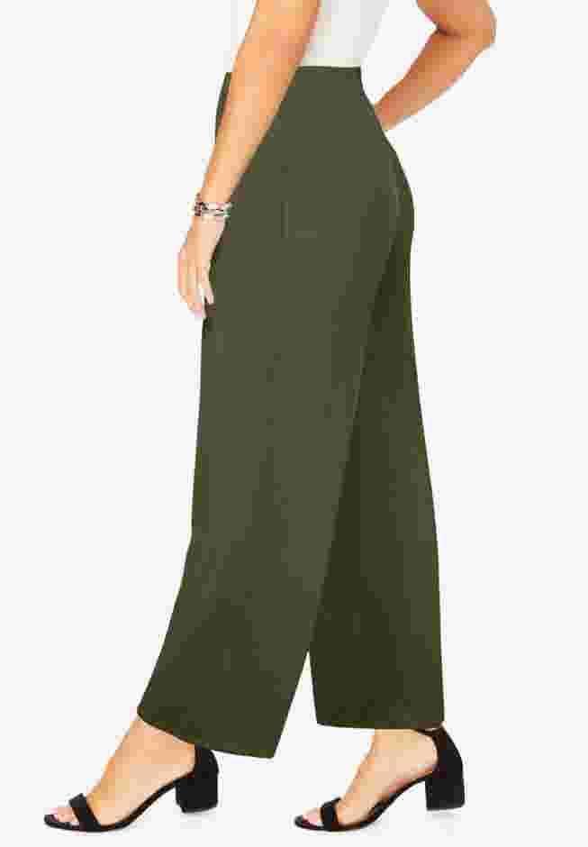 Everyday Stretch Knit Wide Leg Pant image number 2