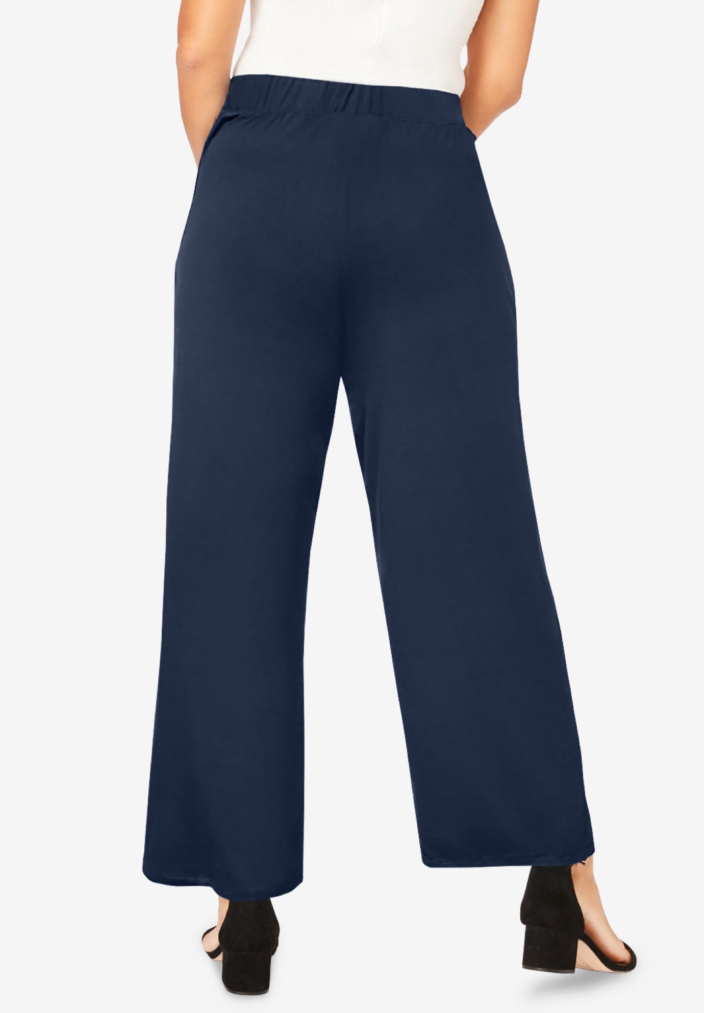 Everyday Stretch Knit Wide Leg Pant image number 2