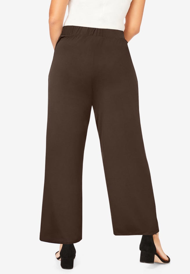 Everyday Stretch Knit Wide Leg Pant image number 2