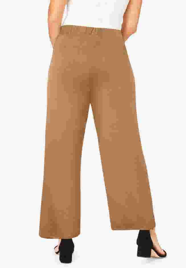 Everyday Stretch Knit Wide Leg Pant image number 1