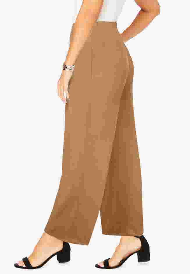 Everyday Stretch Knit Wide Leg Pant image number 2