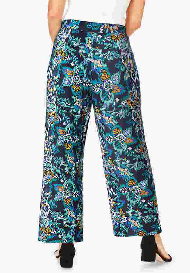 Everyday Stretch Knit Wide Leg Pant image number 1