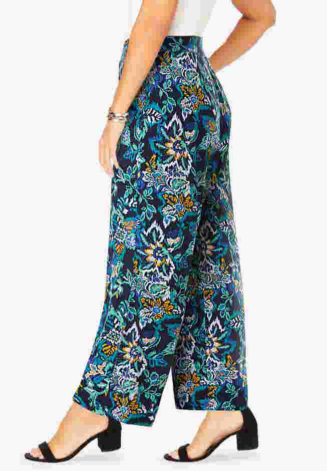 Everyday Stretch Knit Wide Leg Pant image number 2