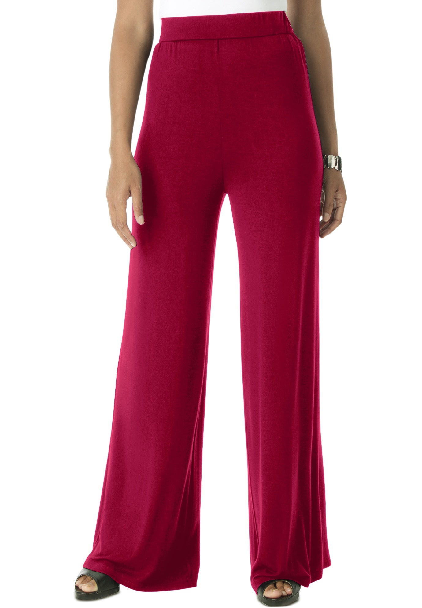 Everyday Stretch Knit Wide Leg Pant image number 0
