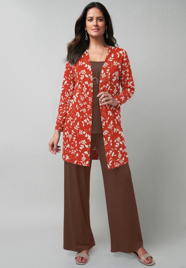 Everyday Stretch Knit Wide Leg Pant image number 0