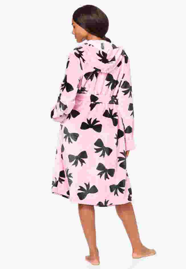 Dreams & Co® Plush Hooded Wrap Robe image number 1