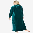 Dreams & Co® Hooded Velour Robe image number null