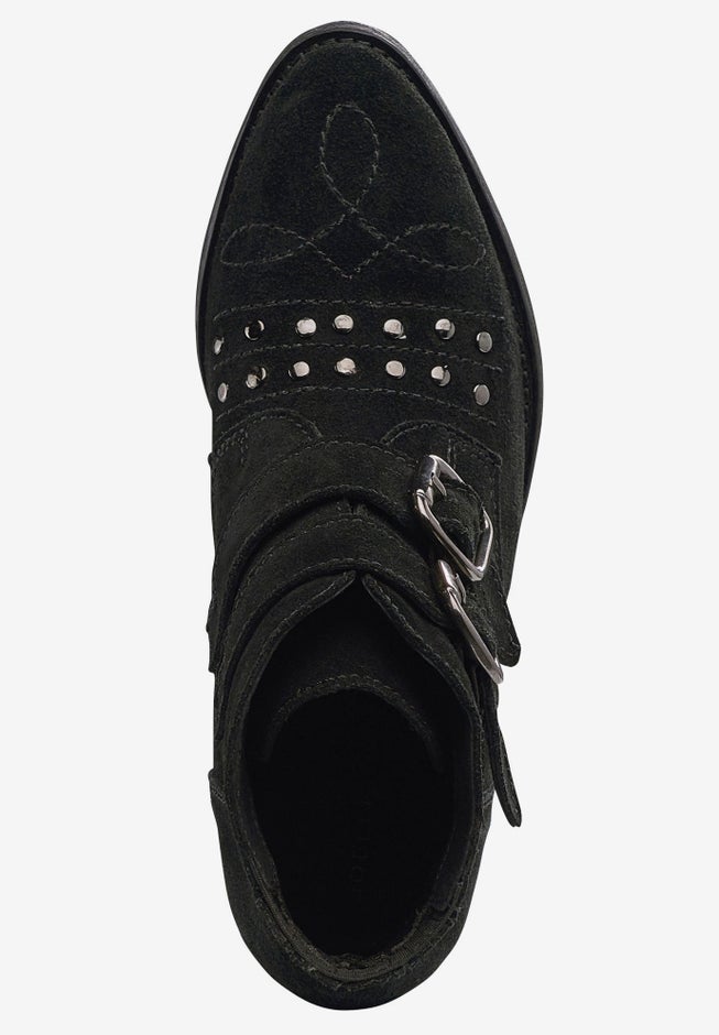 Two Buckle Suede Bootie image number 4