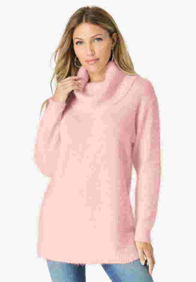 Eyelash Cowl Neck Sweater image number 0