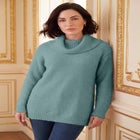 Eyelash Cowl Neck Sweater image number 0