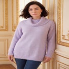 Eyelash Cowl Neck Sweater image number 0