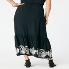 Plus Size Lace-Trim Pull-On Skirt image number null