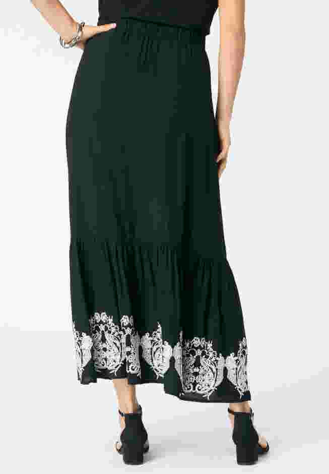 Lace-Trim Pull-On Skirt image number 1