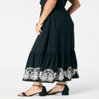 Plus Size Lace-Trim Pull-On Skirt image number null