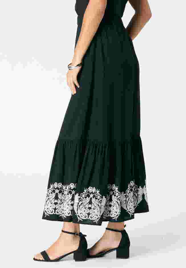 Lace-Trim Pull-On Skirt image number 2