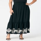 Plus Size Lace-Trim Pull-On Skirt image number null