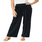 Wide Leg Velour Pant image number null