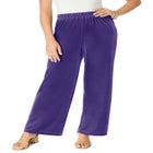 Wide Leg Velour Pant image number 0