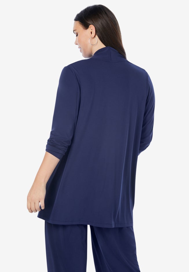 Ultrasmooth® Fabric Long Sleeve Cardigan image number 2