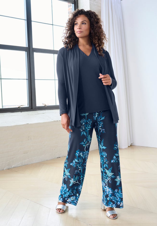 Ultrasmooth® Fabric Long Sleeve Cardigan image number 4