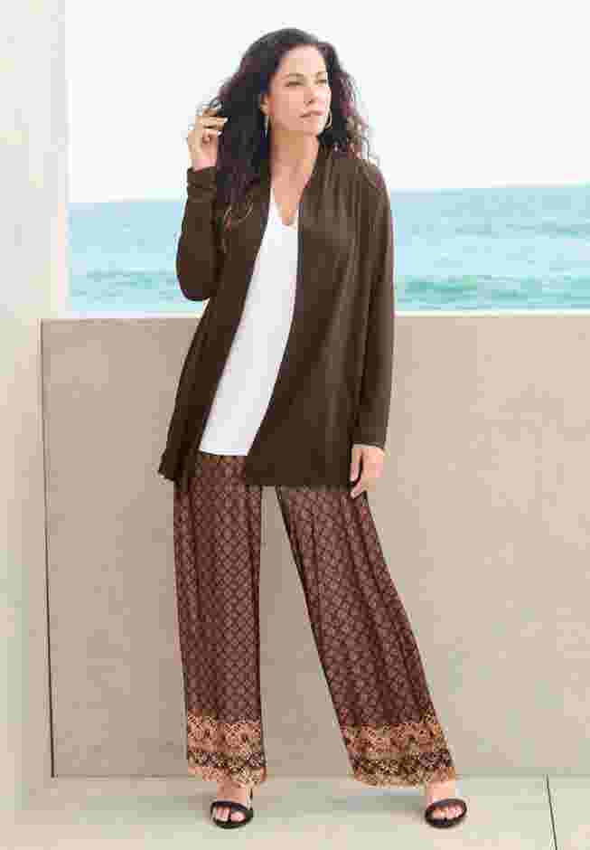 Ultrasmooth® Fabric Long Sleeve Cardigan image number 4
