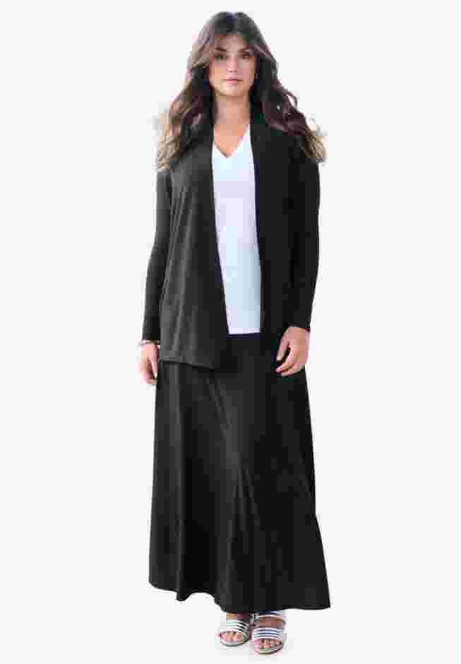 Ultrasmooth® Fabric Long Sleeve Cardigan image number 0