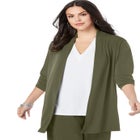 Ultrasmooth® Fabric Long Sleeve Cardigan image number null