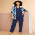 Ultrasmooth&reg; Fabric Long Sleeve Cardigan image number null