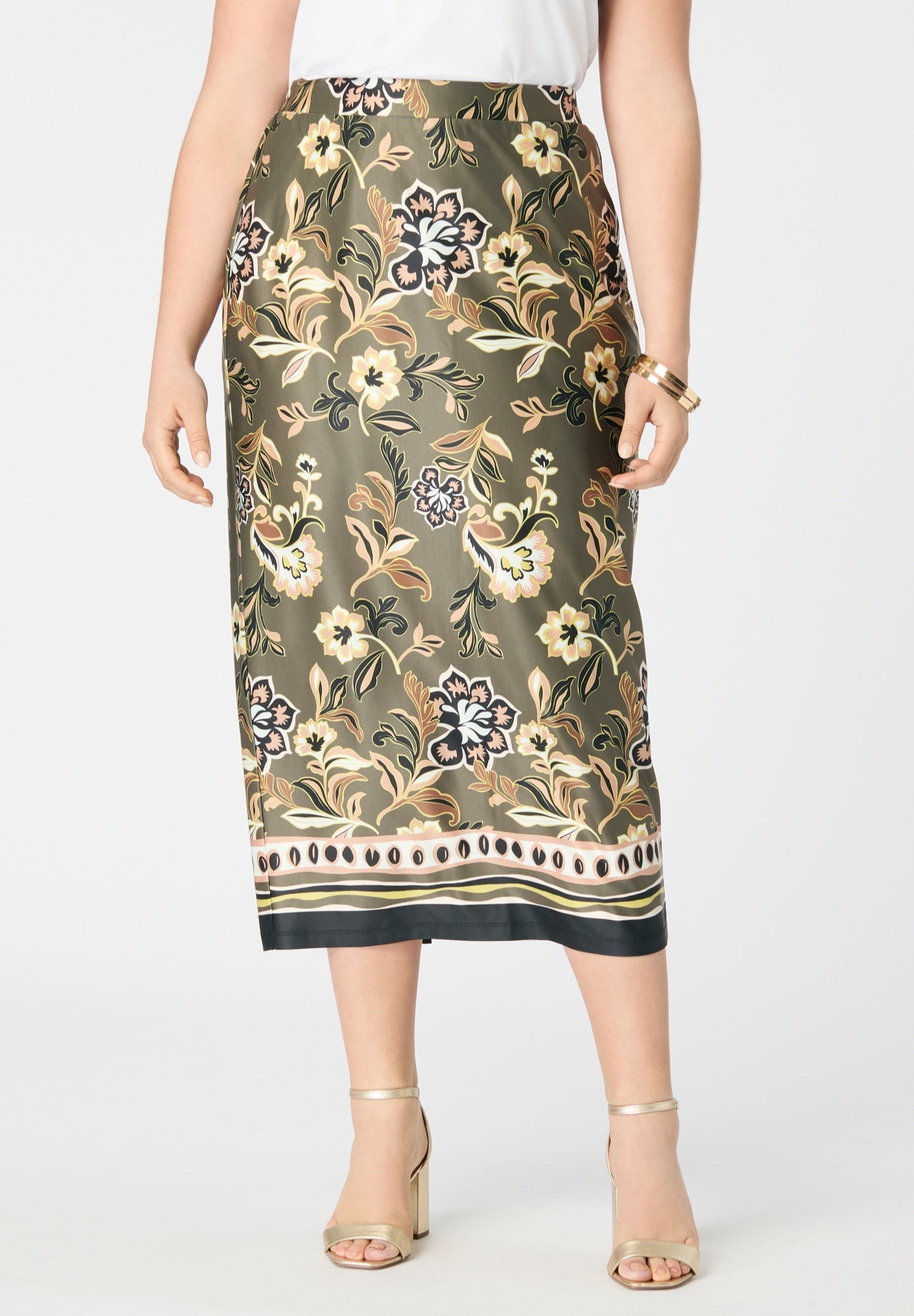 Ultrasmooth® Fabric Midi Skirt image number 0