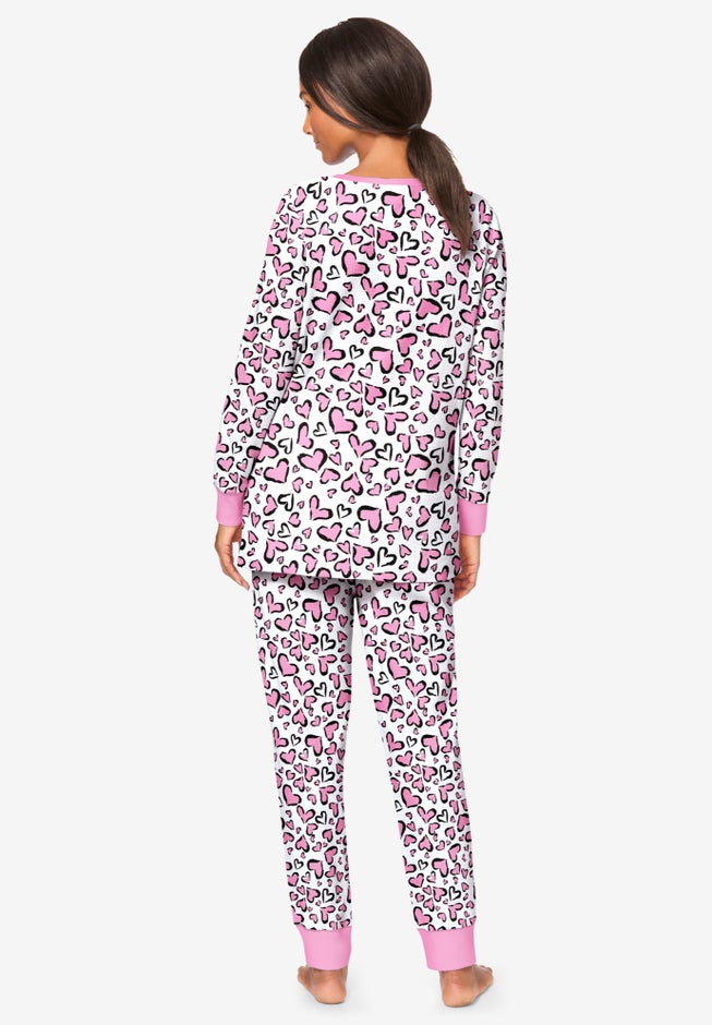 Thermal Henley Pajama Set image number 1