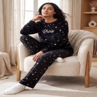 Dreams & Co. &reg; Velour Pajama with FREE Fuzzy Socks image number 6