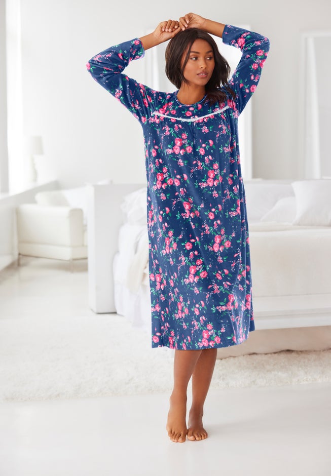 Only Necessities® Velour Gown image number 3