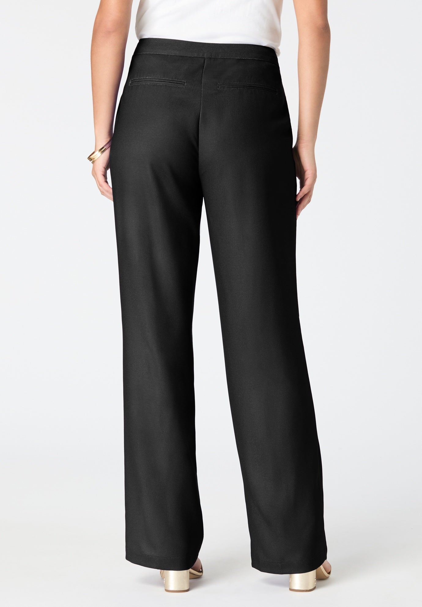 Plus Size Crepe Trouser Pant image number 1
