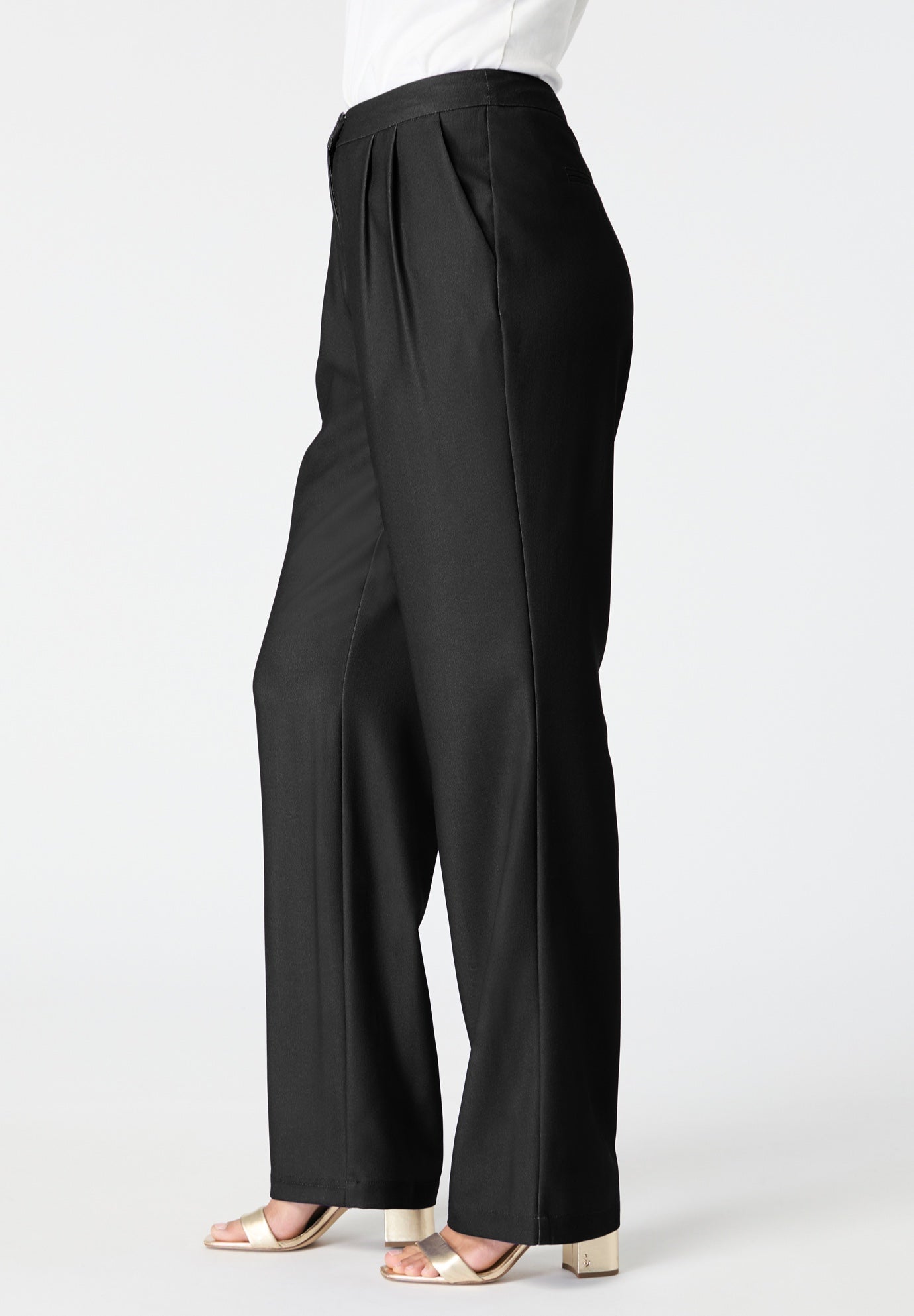 Plus Size Crepe Trouser Pant image number 2