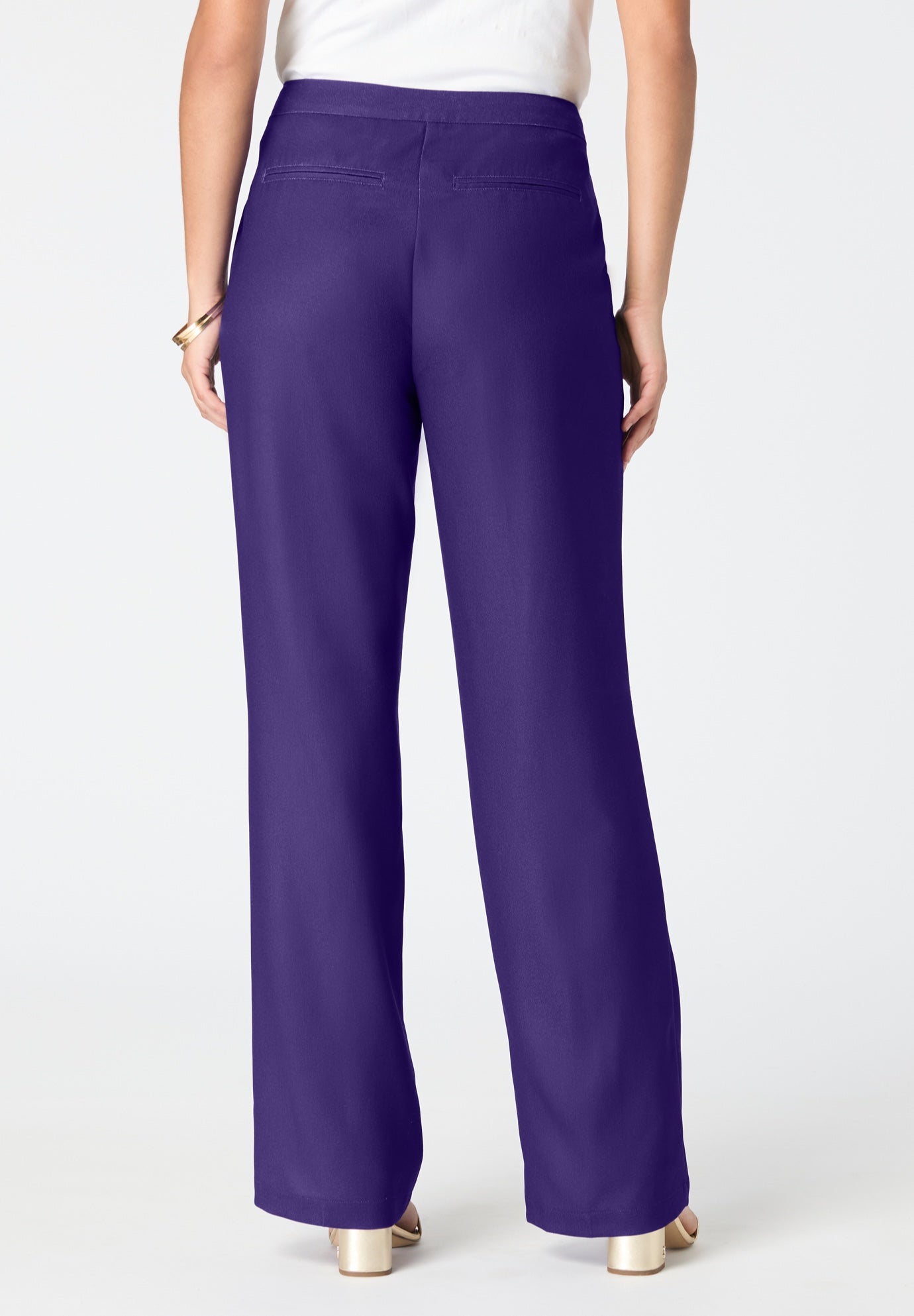 Plus Size Crepe Trouser Pant image number 1