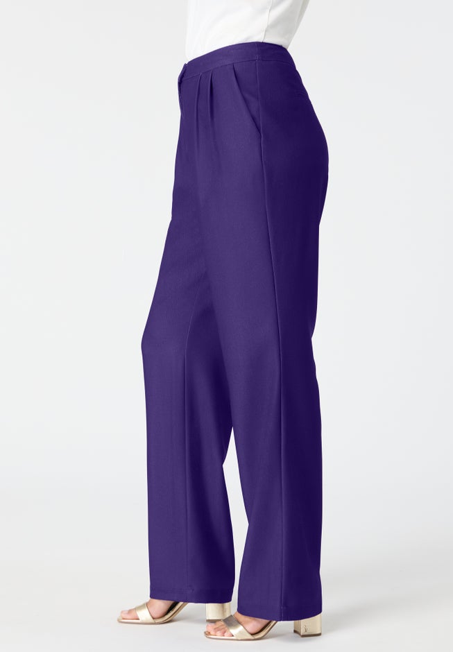 Plus Size Crepe Trouser Pant image number 2