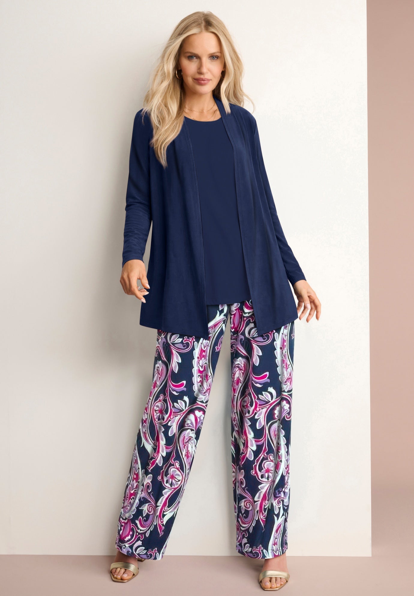 Ultrasmooth&reg; Fabric Wide-Leg Pant image number 0