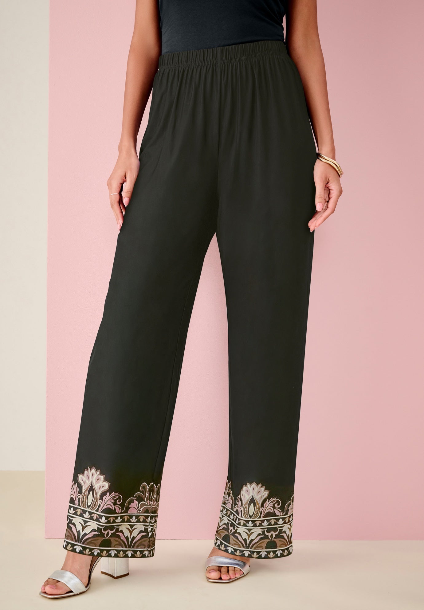 Ultrasmooth&reg; Fabric Wide-Leg Pant image number 0