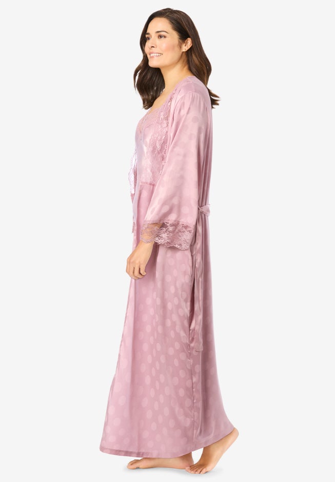 The Luxe Satin Long Peignoir Set image number 2