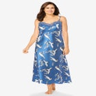 The Luxe Satin Long Peignoir Set image number null