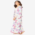 The Luxe Satin Long Peignoir Set image number null