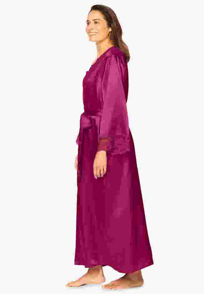 The Luxe Satin Long Peignoir Set image number 2
