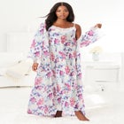 The Luxe Satin Long Peignoir Set image number null