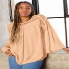 Crochet-Trim Blouse image number null